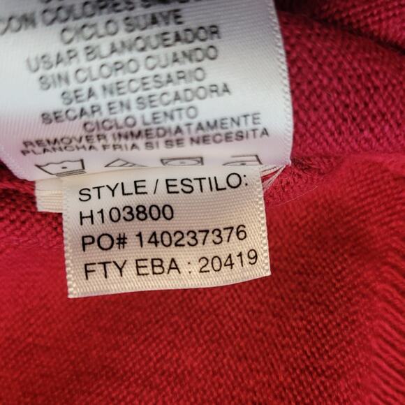 NWT Sag Harbor Fuzzy Knit Sweater XL Hot Pink Magenta Soft Cozy Cottagecore - Picture 11 of 12